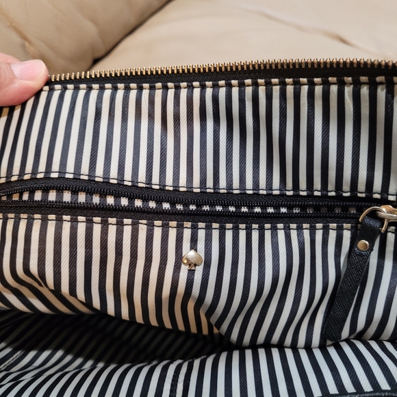 Kate Spade Black Saffiano Leather bag with crossbody strap, 13"x10"x5" EUC - Picture 8 of 15